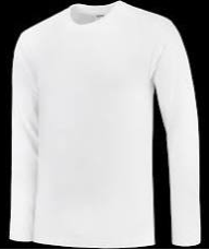 Blanco t-shirt met lange mouwen